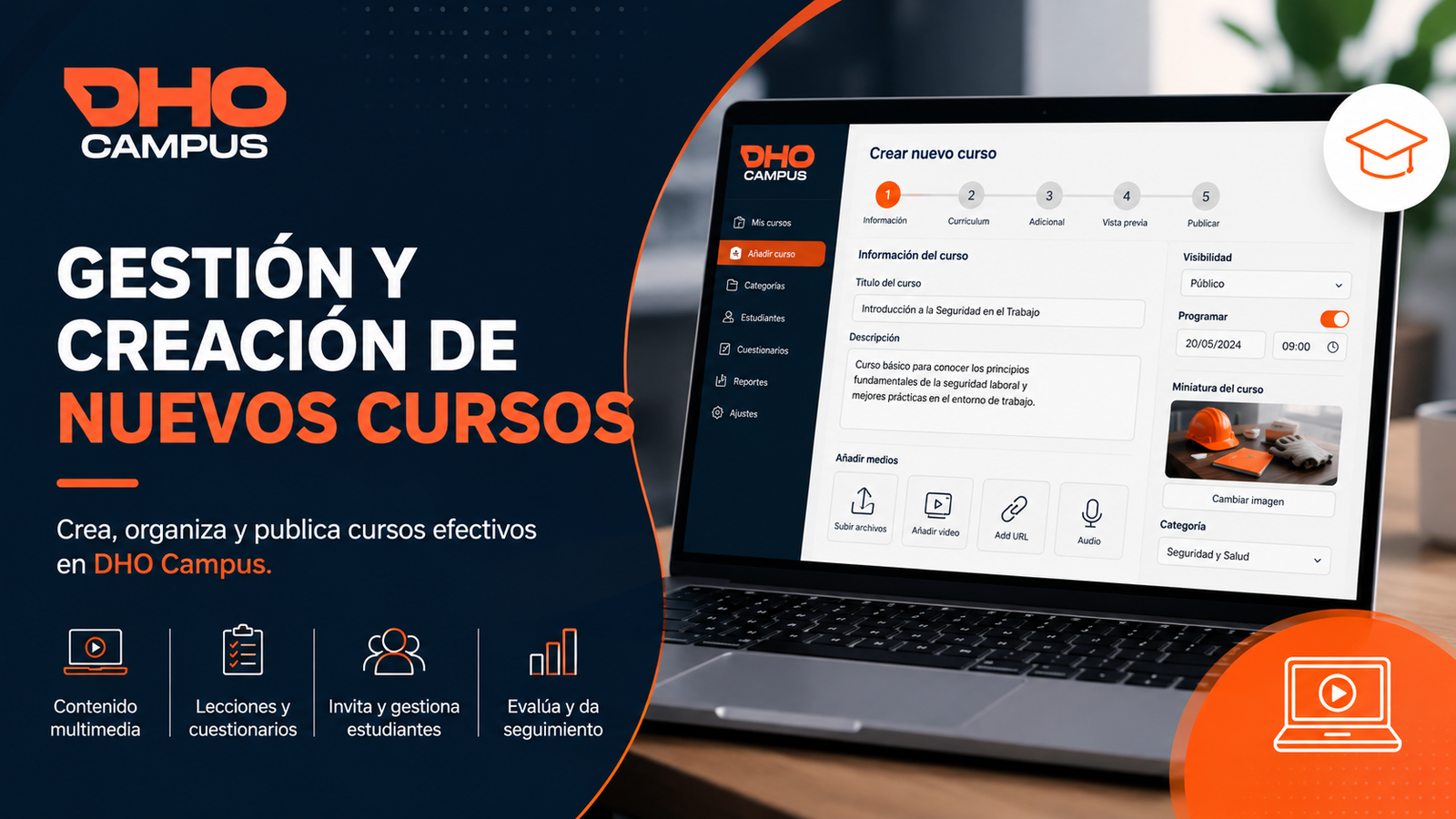 Operación de la plataforma DHO Campus